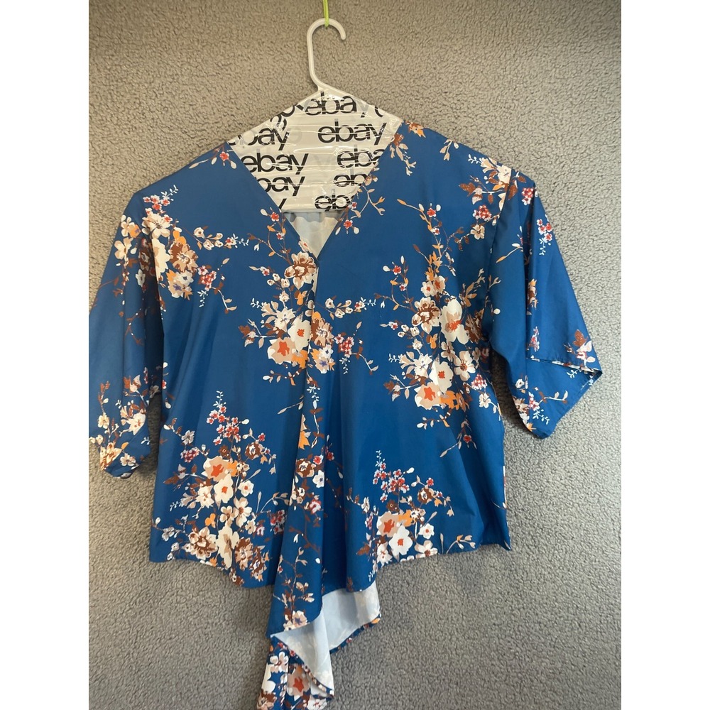 Floral Print Lace Casual‎ Short-Sleeve Blouse  3x